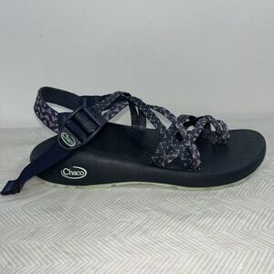 Chaco Sandals Women's 8 Hiking Black Purple White ZX2 Strappy Adjustable Shoes